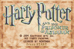 Harry Potter and the Prisoner of Azkaban Title Screen